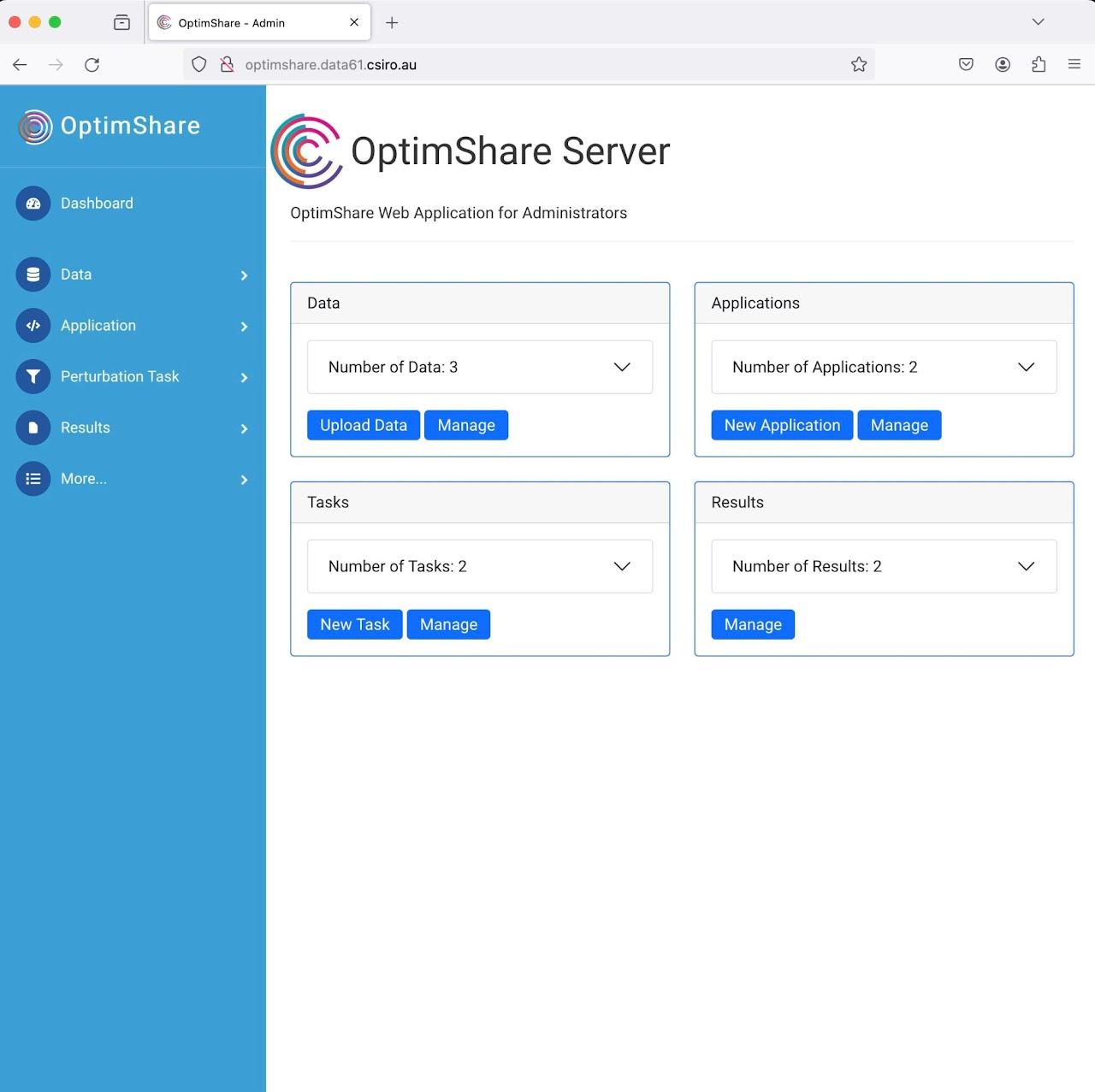 OptimShare Server Version